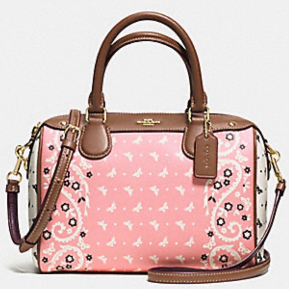 Coach Butterfly Bandana Print Bennett Satchel